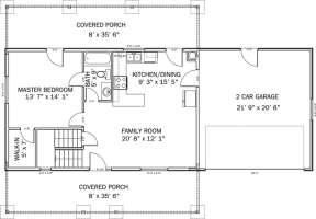 Floorplan 1 for House Plan #2802-00020