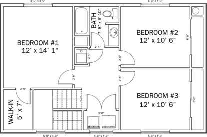 Second Floor for House Plan #2802-00020