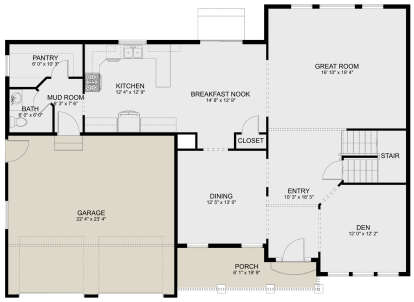 Main Floor  for House Plan #2802-00021