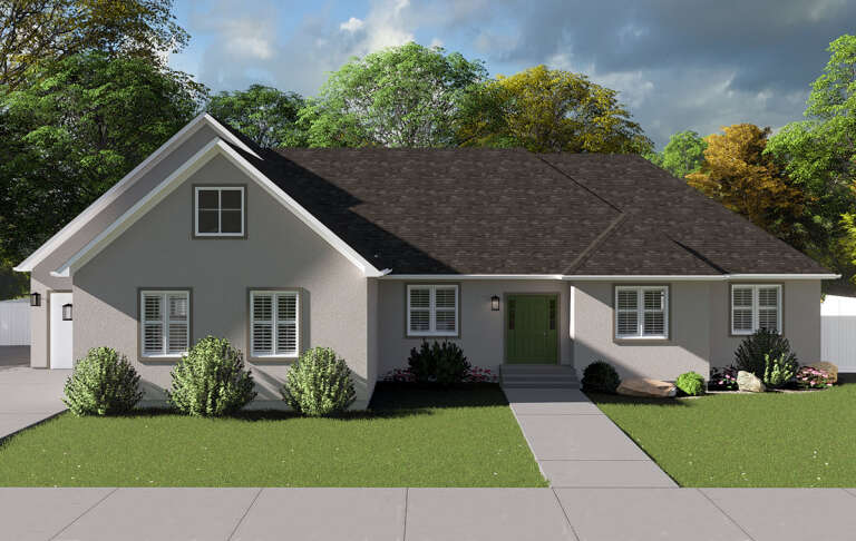 House Plan House Plan #16219 Front Elevation 