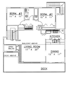 First Floor for House Plan #039-00301
