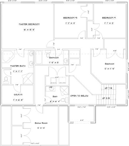 Second Floor for House Plan #2802-00023