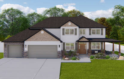 House Plan House Plan #16221 Front Elevation 