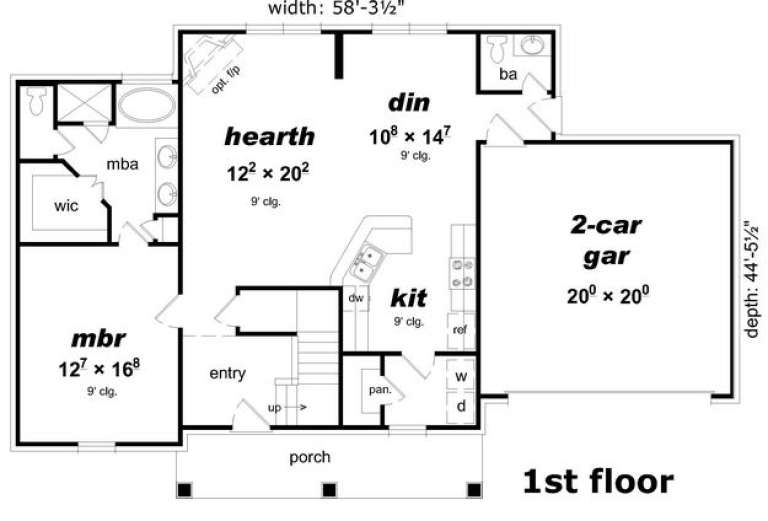 House Plan House Plan #16223 Drawing 1