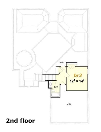 Floorplan 2 for House Plan #3367-00062