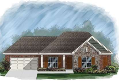 Ranch House Plan #3367-00063 Elevation Photo
