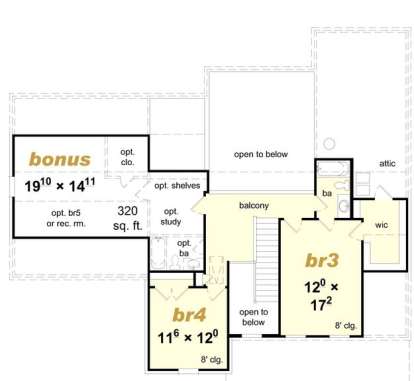 Floorplan 2 for House Plan #3367-00064