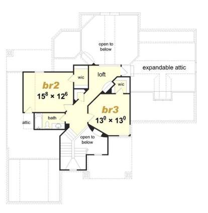 Floorplan 2 for House Plan #3367-00066