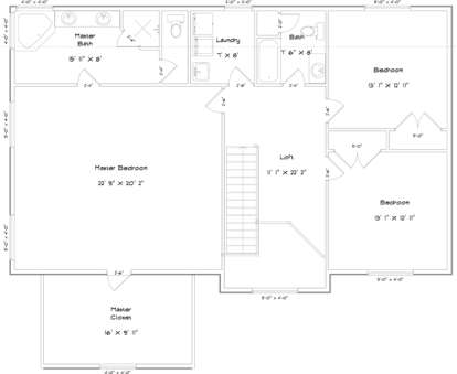 Second Floor for House Plan #2802-00025