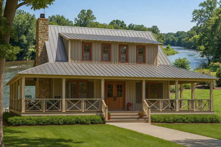 House Plan House Plan #16231 Angled Front Elevation