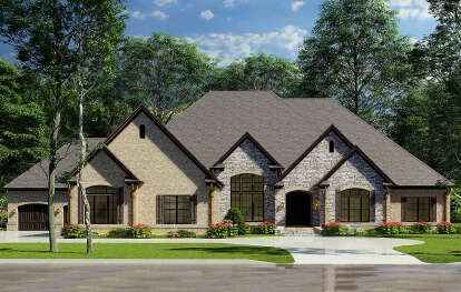 European House Plan #110-00989 Elevation Photo