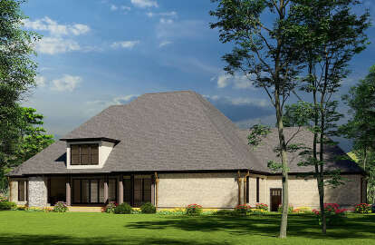 European House Plan #110-00989 Elevation Photo