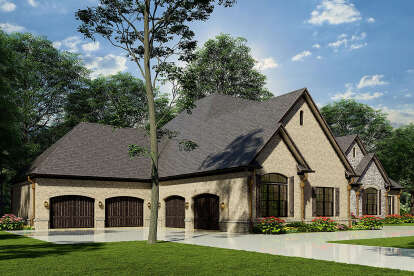 European House Plan #110-00989 Elevation Photo