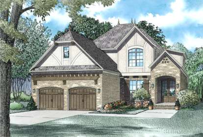 Tudor House Plan #110-00992 Elevation Photo