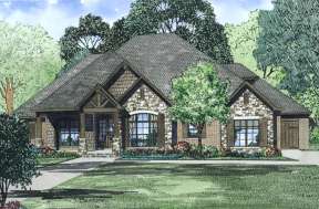 European House Plan #110-00994 Elevation Photo