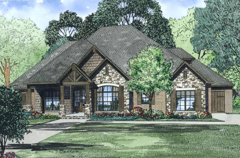 European House Plan #110-00994 Elevation Photo