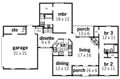 Floorplan1 for House Plan #048-00059