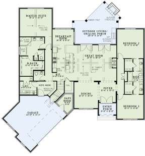 Main Floor for House Plan #110-00999