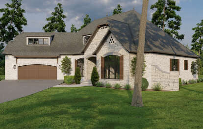 European House Plan #110-01000 Elevation Photo