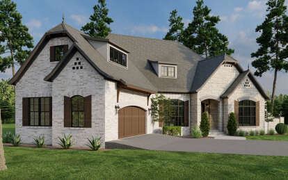 European House Plan #110-01000 Elevation Photo