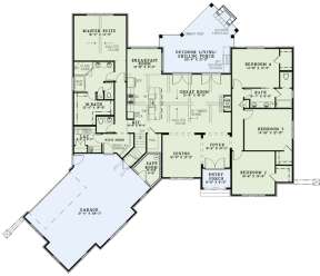 Floorplan 1 for House Plan #110-01001