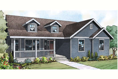 Country House Plan #035-00613 Elevation Photo