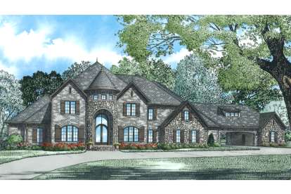 Luxury House Plan #110-01003 Elevation Photo