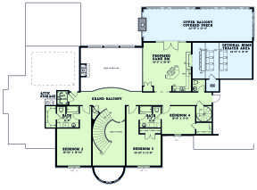 Second Floor for House Plan #110-01003