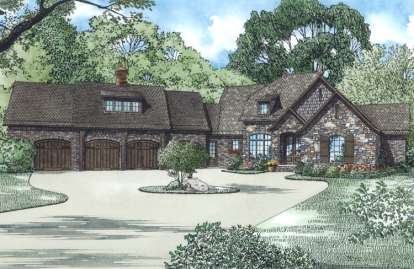 European House Plan #110-01004 Elevation Photo