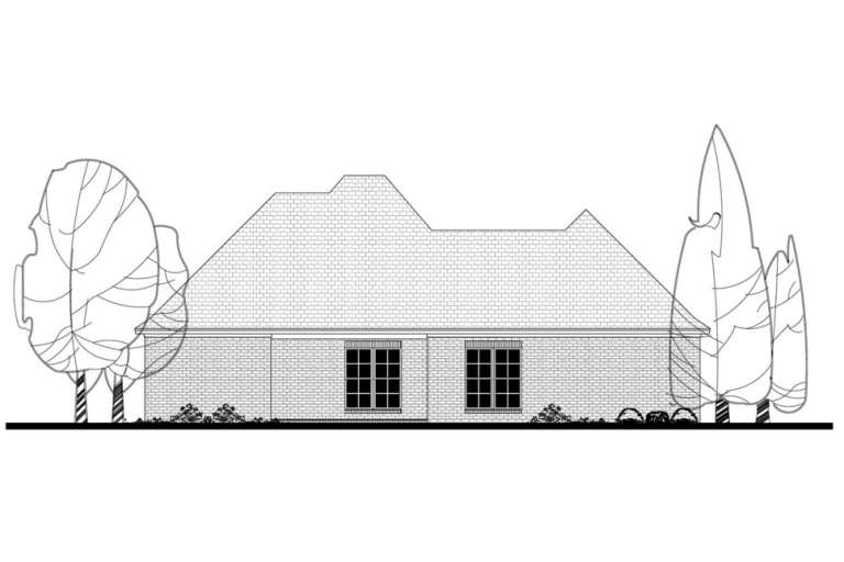 Country House Plan #041-00081 Elevation Photo