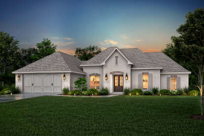 European House Plan #041-00082 Elevation Photo