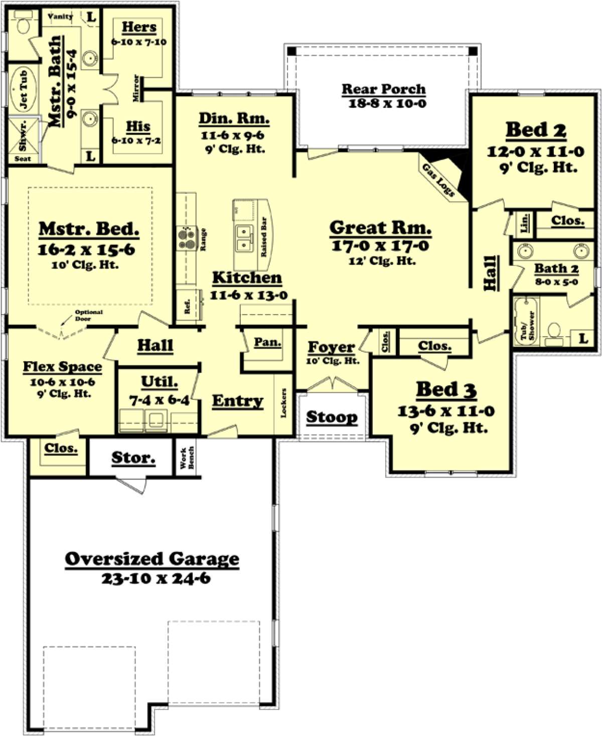 Main Floor for House Plan #041-00083