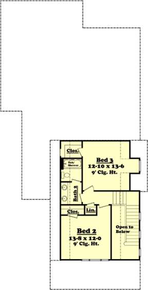 Second Floor for House Plan #041-00085