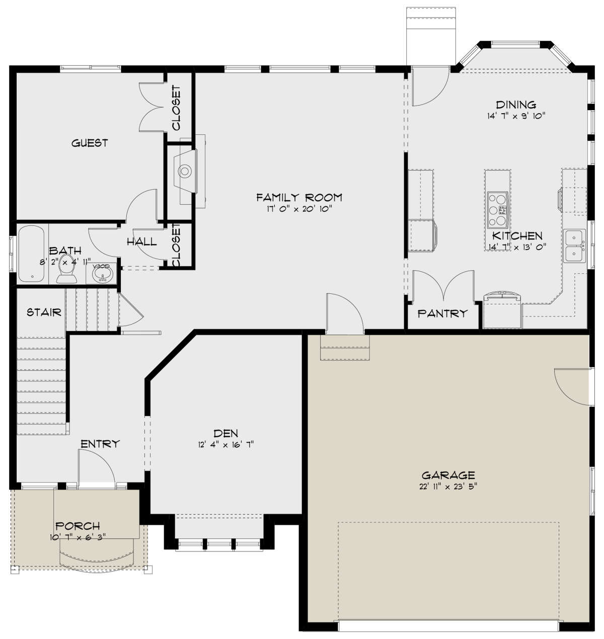 Main Floor  for House Plan #2802-00026