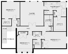 Second Floor for House Plan #2802-00026