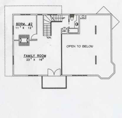 Second Floor for House Plan #039-00303