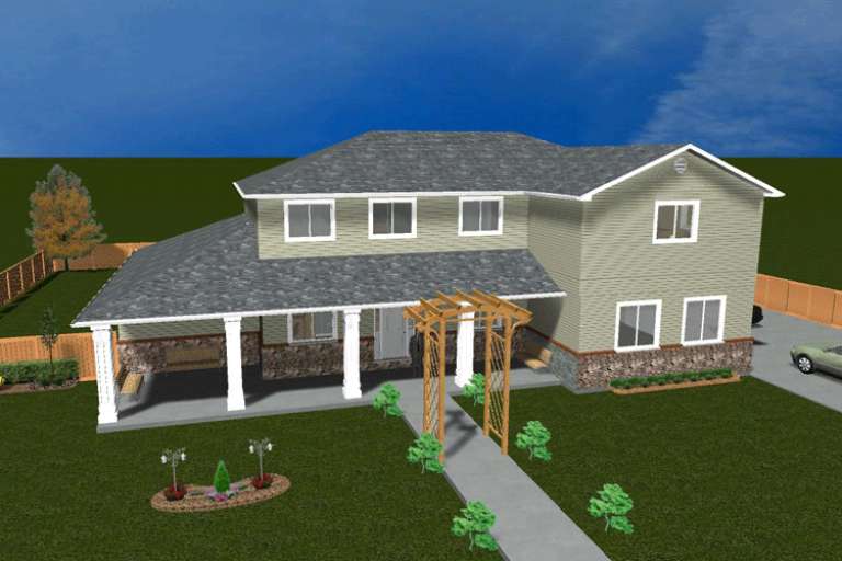 Country House Plan #2802-00027 Elevation Photo