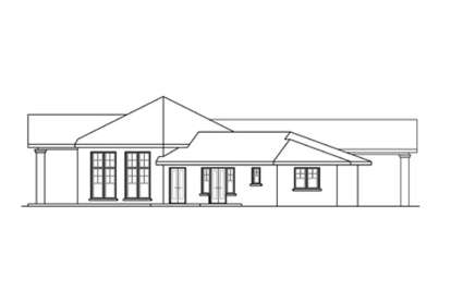 Ranch House Plan #035-00618 Elevation Photo