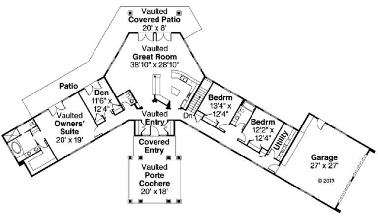 House Plan House Plan #16261 Drawing 1