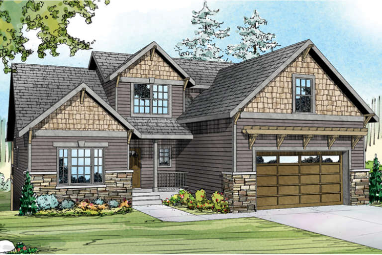 Country House Plan #035-00619 Elevation Photo