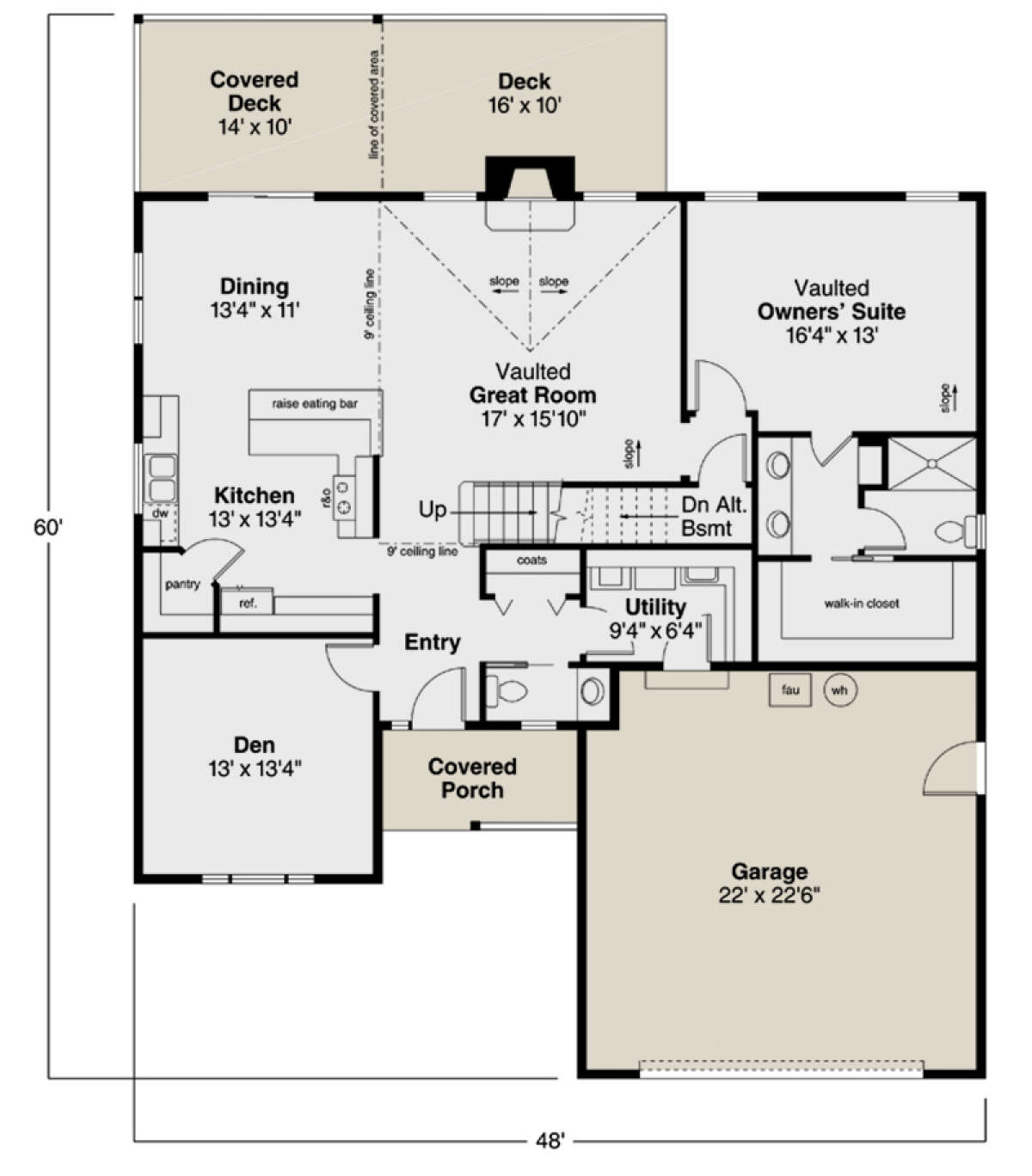 Main Floor  for House Plan #035-00619