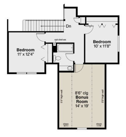 Second Floor for House Plan #035-00619