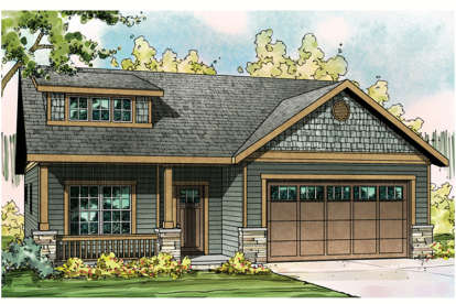 Craftsman House Plan #035-00622 Elevation Photo