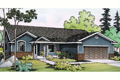 Ranch House Plan #035-00623 Elevation Photo