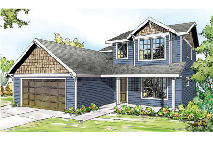 Traditional House Plan #035-00624 Elevation Photo