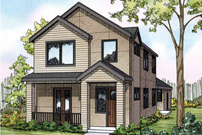 Contemporary House Plan #035-00626 Elevation Photo