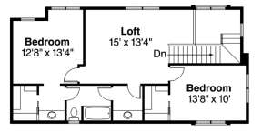 Floorplan 2 for House Plan #035-00626