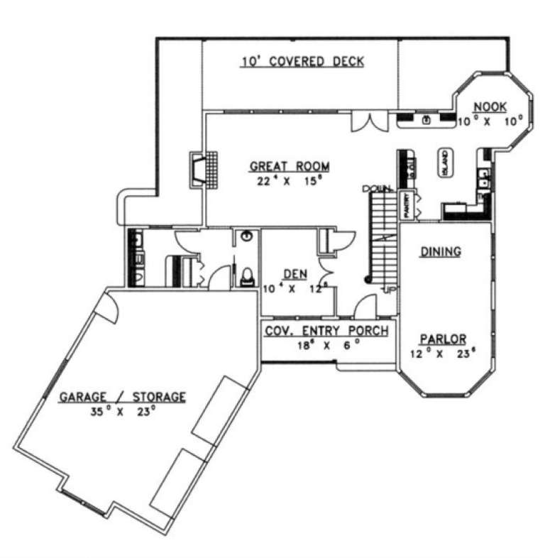 House Plan House Plan #1627 Drawing 1