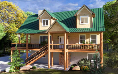Cottage House Plan #2802-00028 Elevation Photo