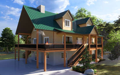 Cottage House Plan #2802-00028 Elevation Photo
